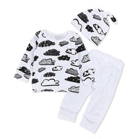 Three-piece children's Indoor Cloth White