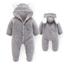 One-Piece Cotton Baby Romper For Kids Grey