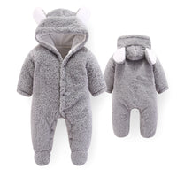 One-Piece Cotton Baby Romper For Kids Grey