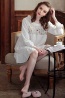 Pure cotton ladies pajamas set Skirt One size