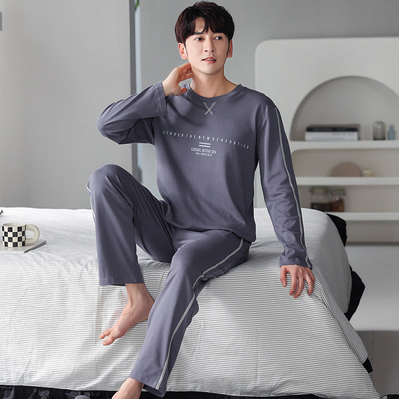 Pajamas Men's Cotton Long Sleeve NXF89332