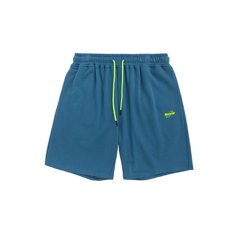 Neon drawstring stretch shorts