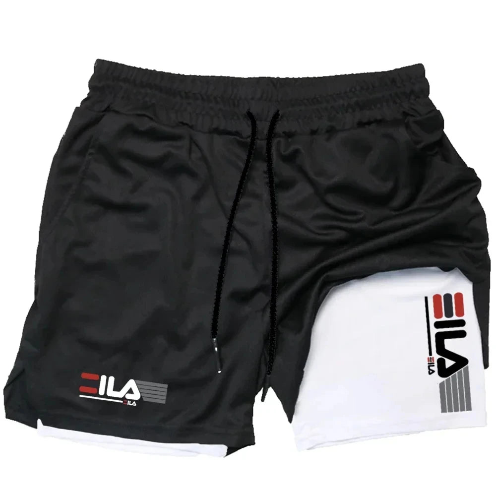 Men's Two-in-one Sports Shorts Picture color M