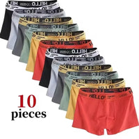 10Pcs Men's Underwear A 10pcs 4XL 80-85kg