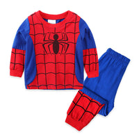 Children's Pajamas Boys' Cotton Long Sleeve Clothing Picture color