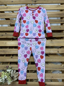 Valentines Day Love Print Casual Home Pajamas Parent Child Set Photo Color