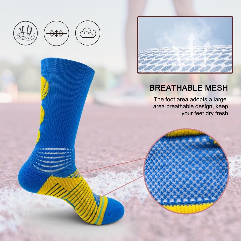 6 Pairs Of Breathable Calf Socks