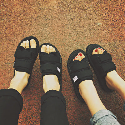 Slippers for women in summer Black