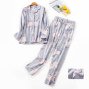 Women's Long Sleeve And Pants Loungewear Set For Women Peony Grey