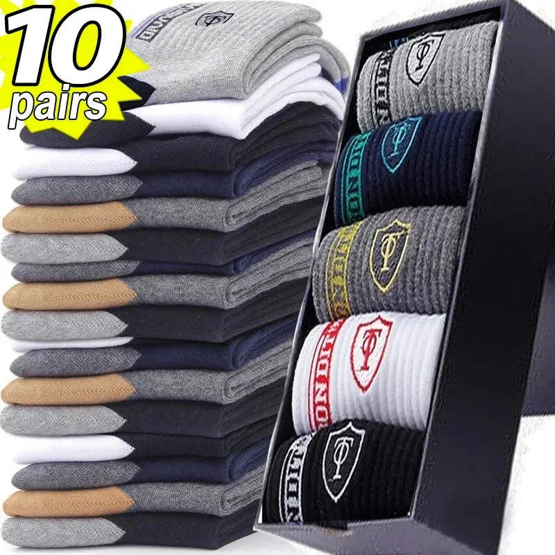 10pairs Breathable Cotton Stockings