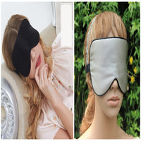 Silk Eye Mask Silk Eye Mask Black and dark gray