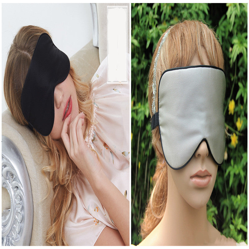 Silk Eye Mask Silk Eye Mask Black and dark gray