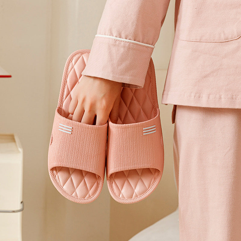 New Lozenge Texture Design Home Slippers