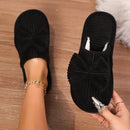 Home Indoor Warm Cotton Slippers Black