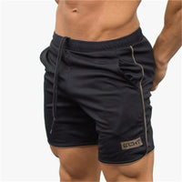 Men Fitness Shorts Black yellow M