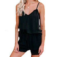 Home Leisure Suit Shorts Women Black