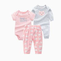 Spring And Autumn Infant Clothing Three-piece Suit 3605 style