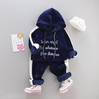 Children's clothing sports suit Navy Blue 3style