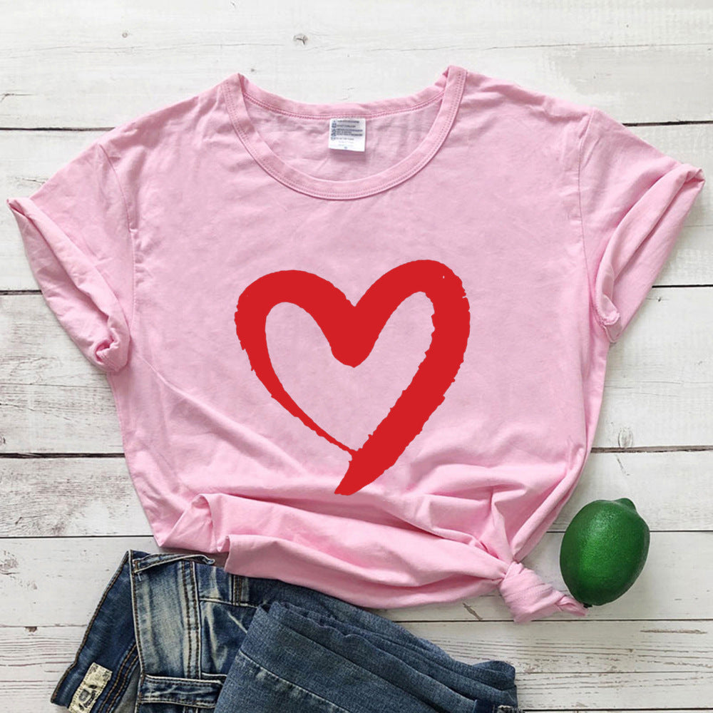 T-shirt bottoming shirt Pink