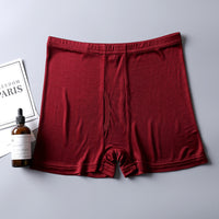 Mulberry Silk Men's Silk Underwear Wine Red