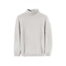 Turtleneck Sweater Multicolour Fine Wool Sweater White grey