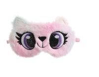 New Owl Eye Mask Gradient Colorful Plush Eye Mask Owl Colorful