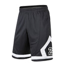 Outdoor training shorts male Black white