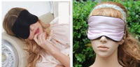 Silk Eye Mask Silk Eye Mask Black and pink