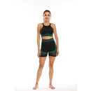 2 PCS/Set Yoga Sets Women Gym Clothes Lake Green Set