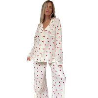 Women's Love Print Cotton Pyjamas