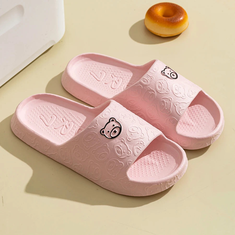 Summer Printing Cute Slippers Pink 36-37