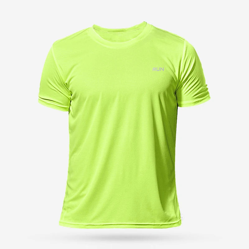 Men's Jogging T-Shirts Quick Dry green L