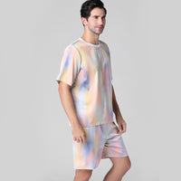 Casual summer men's ice silk pajamas