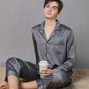 New Spring And Autumn Silk Pajamas For Women Greymen