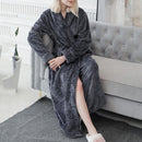 Unisex Winter Fleece Bath Robe