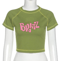 Female T-shirt Y2k Vintage