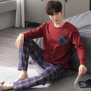 Pajamas Men's Cotton Long Sleeve NXF89313