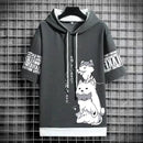 Hoodies Summer Unisex Clothing Dark gray Asian S