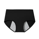 High Waist Cotton Women's Panties Leak Proof Black 1pc XL (55-65kg)