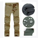 Men's Winter SoftShell Tactical Waterproof Hoodie Khaki Pant L 65-75kgs