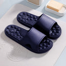 Non-slip Thick Bottom Hotel Club Bath Massage Slippers Navy Blue