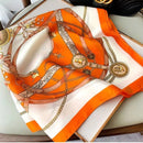 70cm Silk Square Scarf Scarf A1 One Size