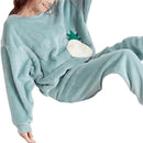 Stylish Women Sleepwear Set Green XXL