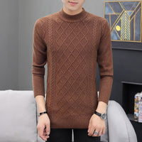 Men's cashmere padded sweater Coffee