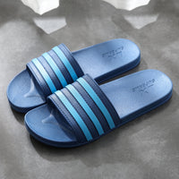 White Stripes Bathroom Slippers 2090Navy Blue