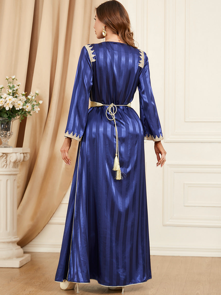 Satin Two Piece Evening Dress