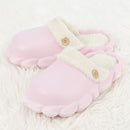 Detachable Shoes Winter Slippers For Women Waterproof Slippers Pink