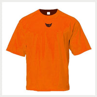 Oversized T Shirt Men's Drop Shoulder Short Pajamas Orange