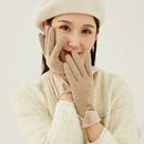 Thick Outdoor Cashmere Gloves For Women