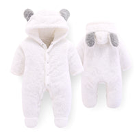 One-Piece Cotton Baby Romper For Kids White